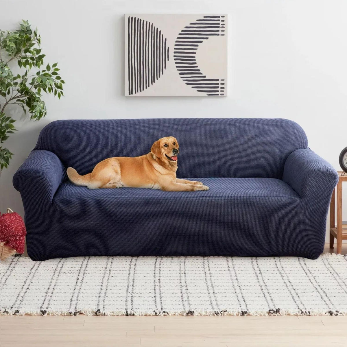 Funda Sofá Cubre Sillón Protectora Elastizada 230 CM Azul