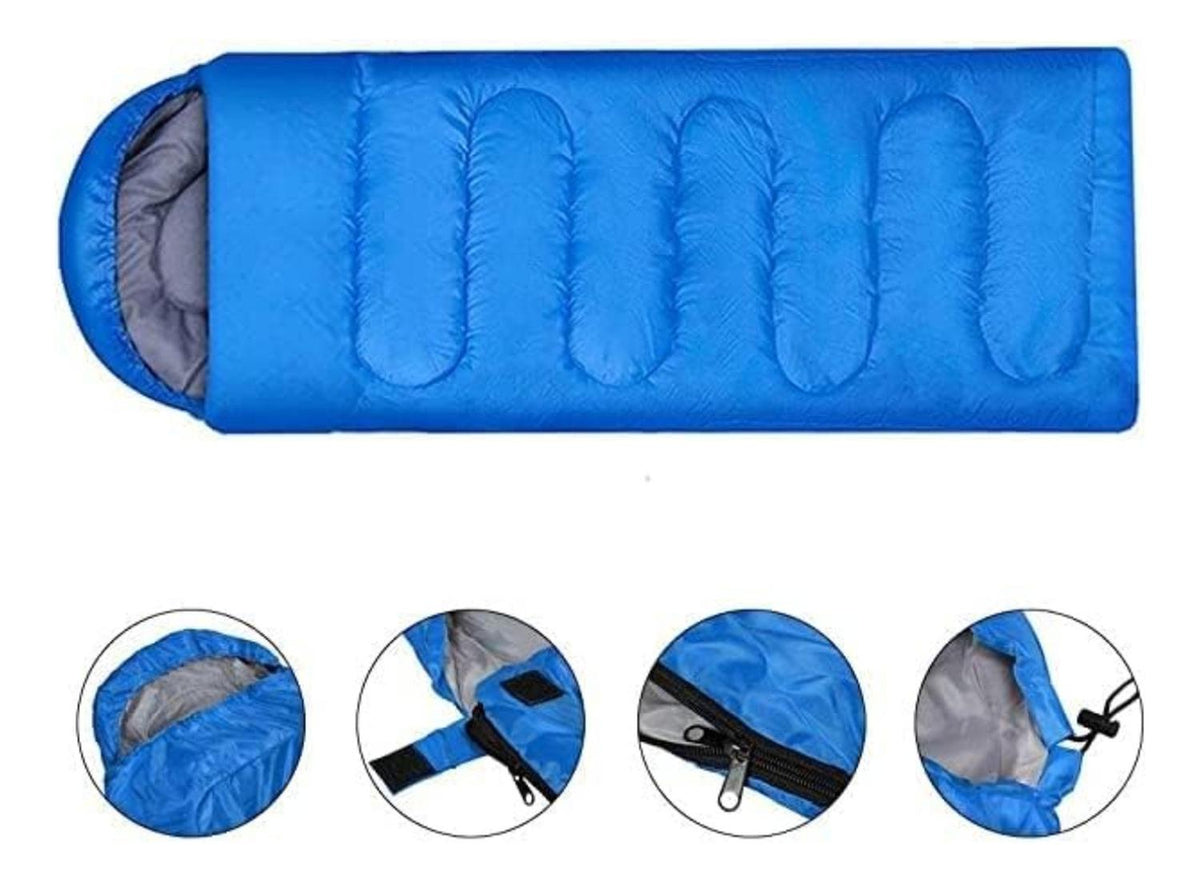 Saco Dormir Camping Individual Camping Adultos Azul