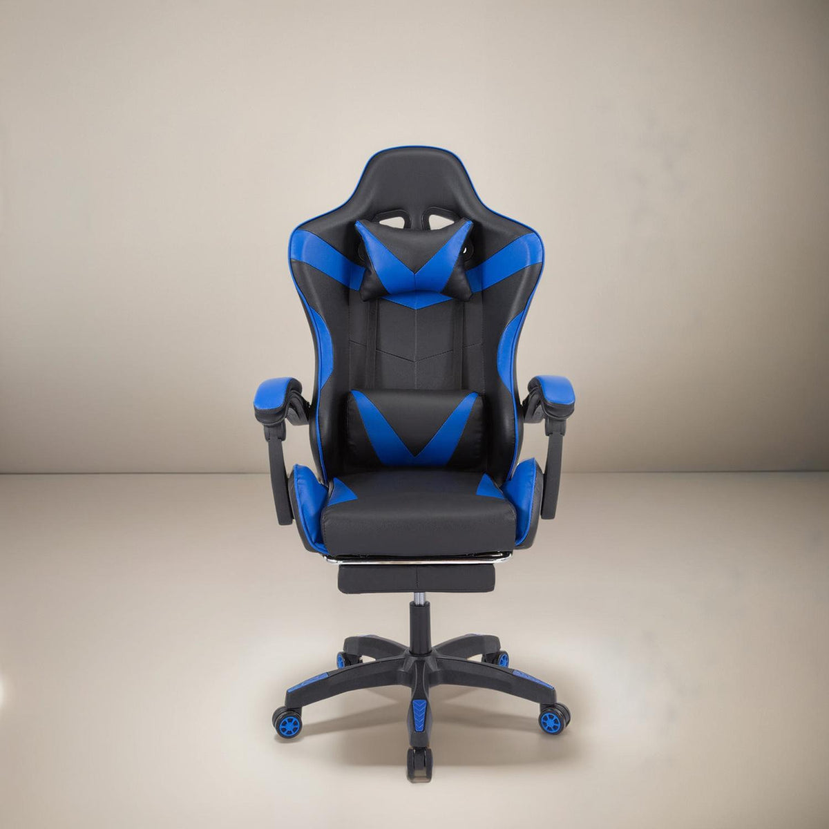 Silla Gamer Oficina Ajustable Reclinable Azul