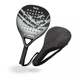 Pala Pádel Carbono Híbrido 38MM + Bolso Deporte Grafito