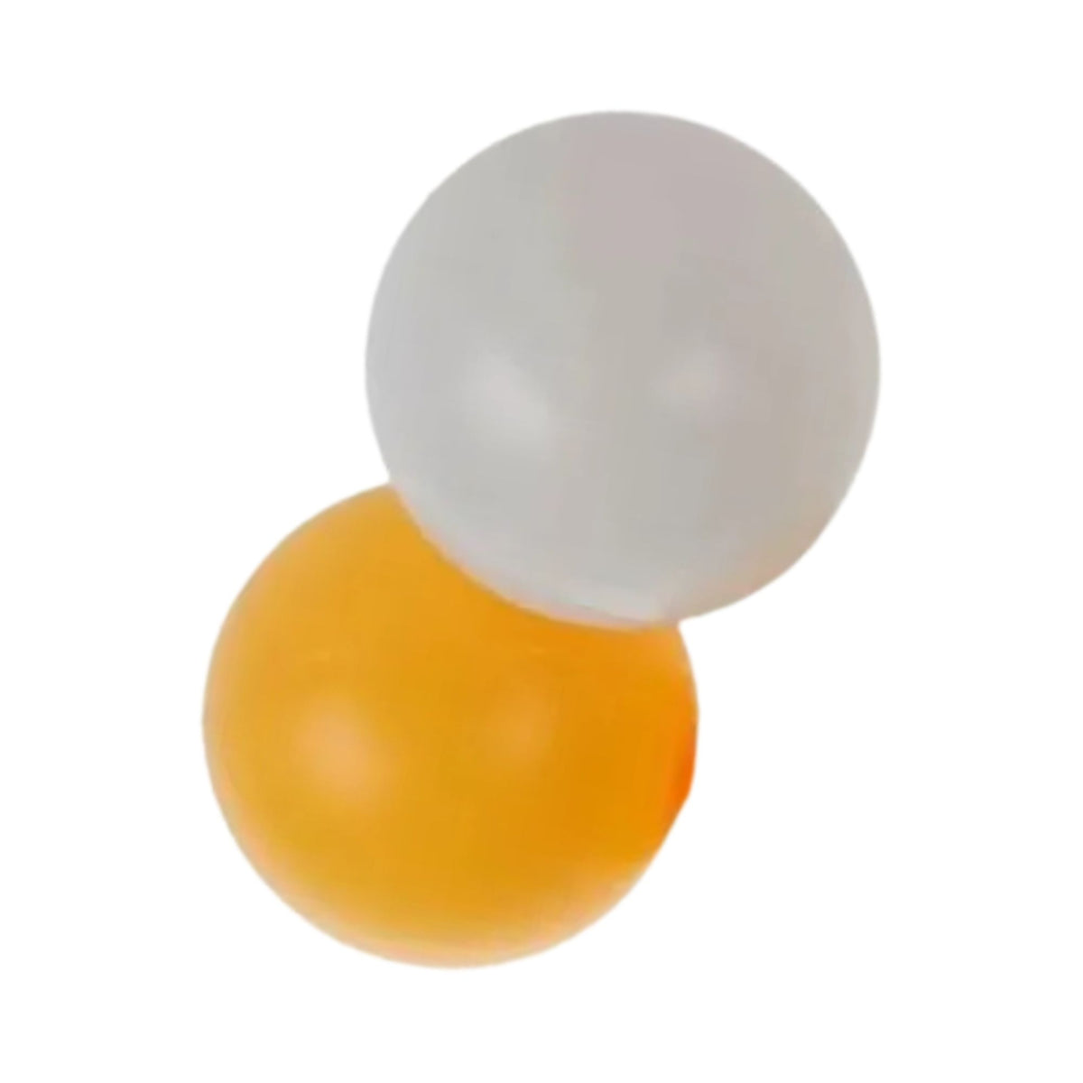 Pack 12 Pelotas Ping-Pong Blancas Naranjas