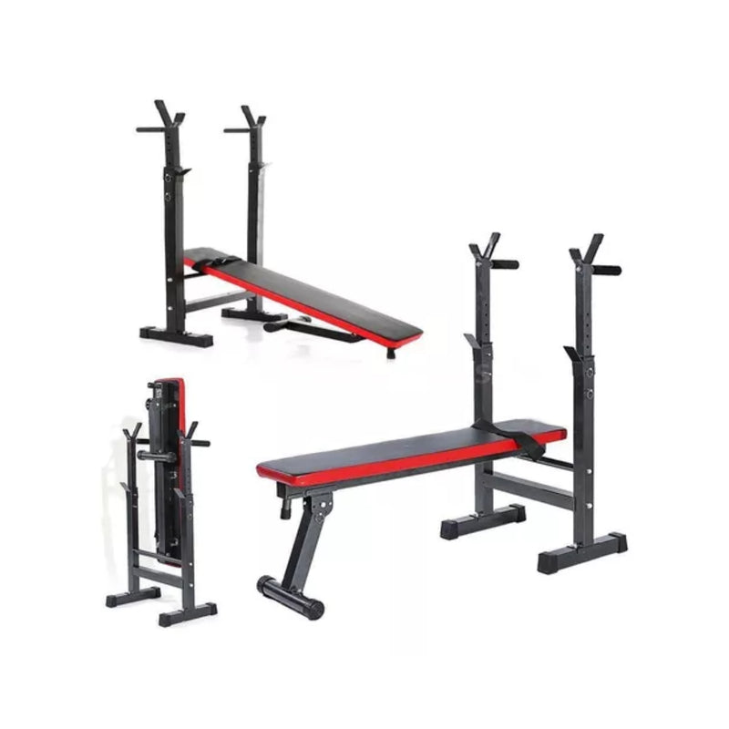 Banco Plegable Soporte Barra Gym