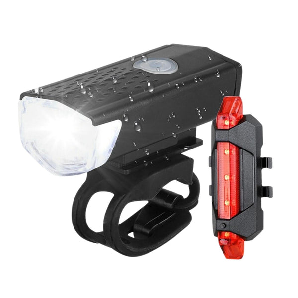 Kit Luces LED Delantera Trasera Bicicleta Recargable