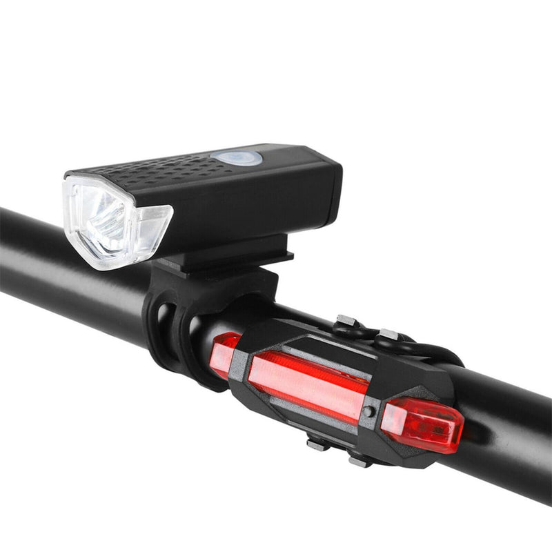 Kit Luces LED Delantera Trasera Bicicleta Recargable