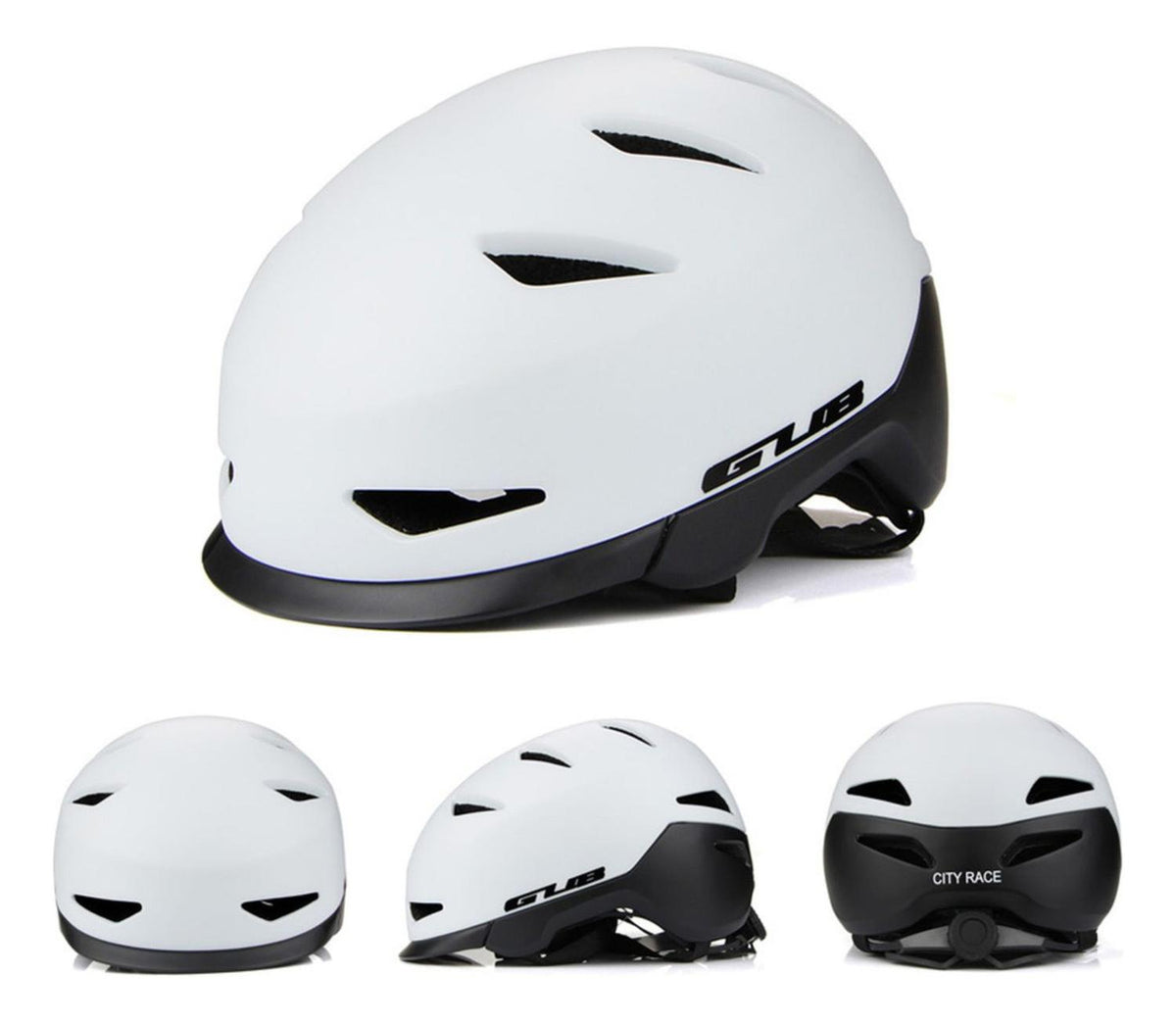 Casco Bicicleta Skate Regulable Profesional M Blanco