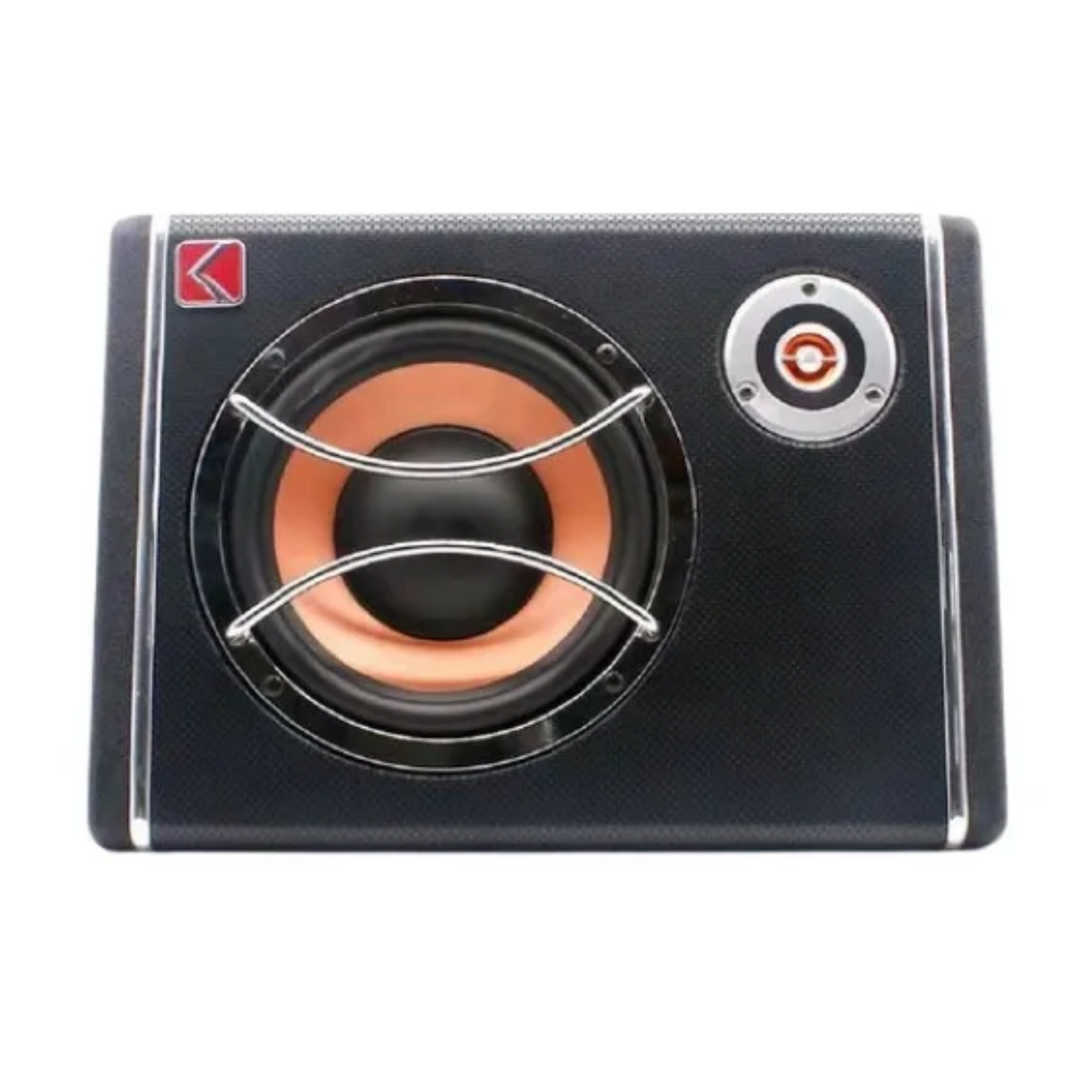 Parlante Subwoofer Plano Automóvil Kit Instalación 500 Watt Negro