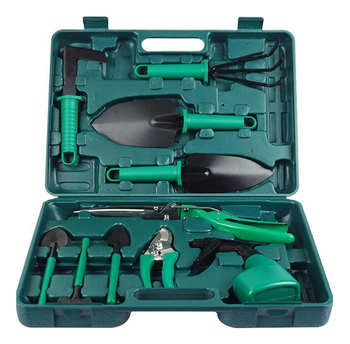 Kit Herramientas Jardinería Acero Rastrillo Tijera Podar