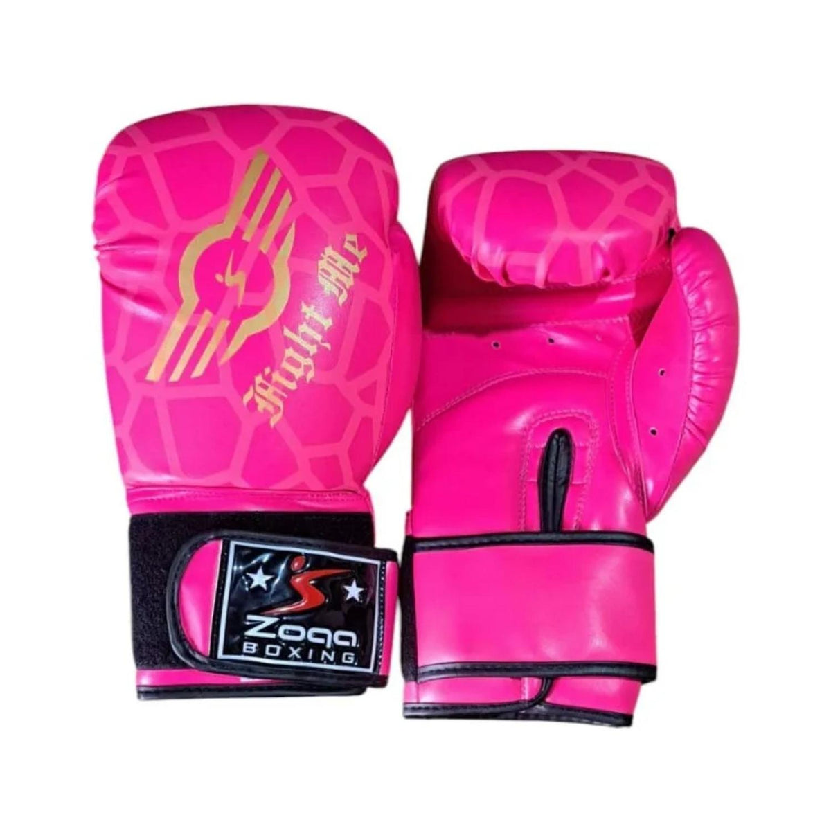 Guantes Boxeo Artes Marciales Velcro Rexion 12 Onzas Rosa