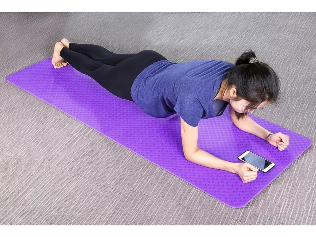 Mat Alfombrilla Yoga Pilates Ejercicio 8 MM Morado