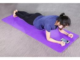 Mat Alfombrilla Yoga Pilates Ejercicio 8 MM Morado