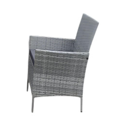 Juego Comedor Terraza Jardín Rattan 4 Piezas