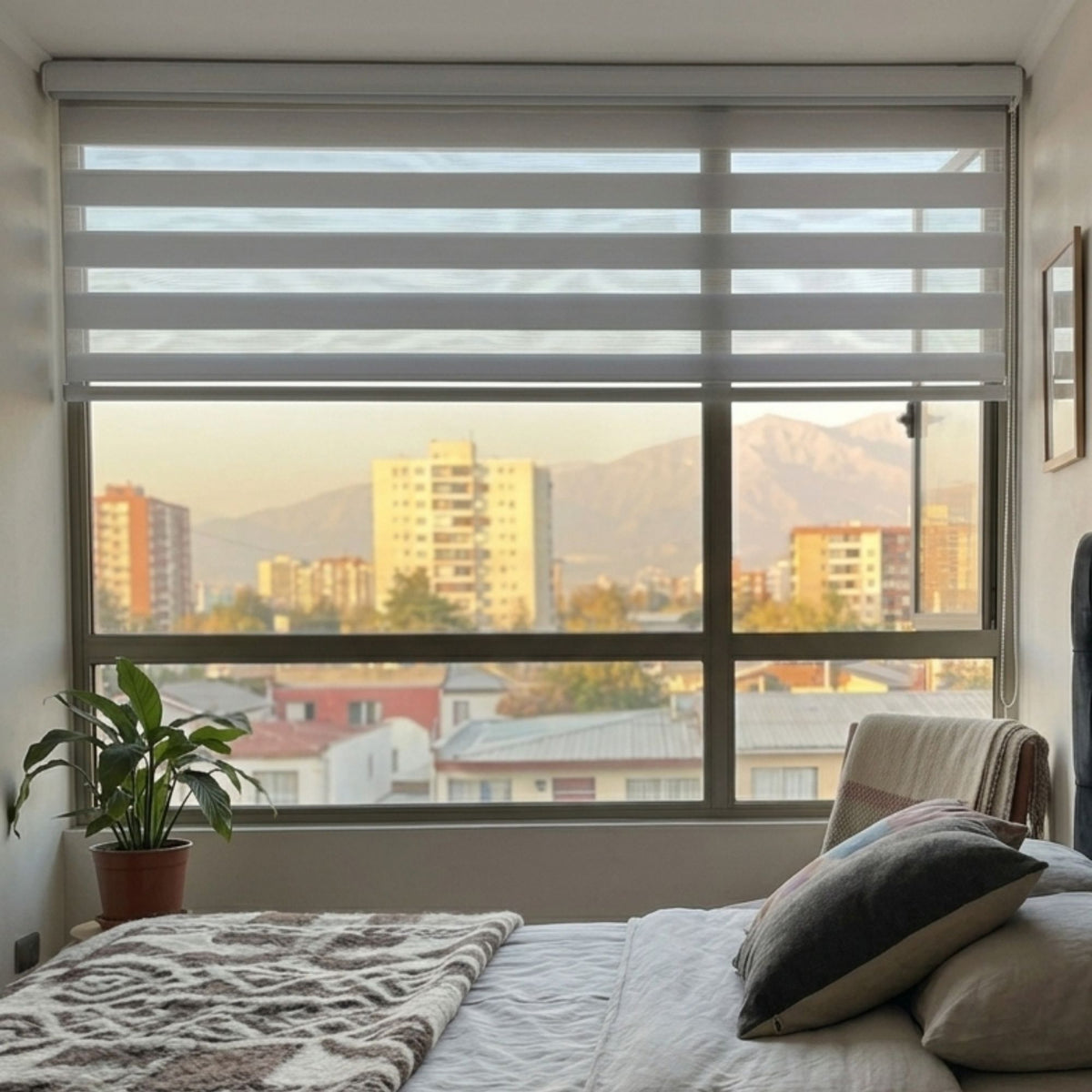 Cortina Roller Persiana Dúo Gris 140x220 CM