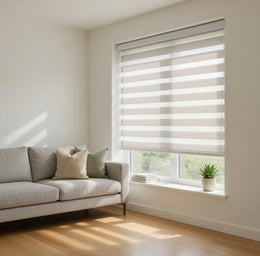 Cortina Roller Persiana Dúo Gris 160x220 CM