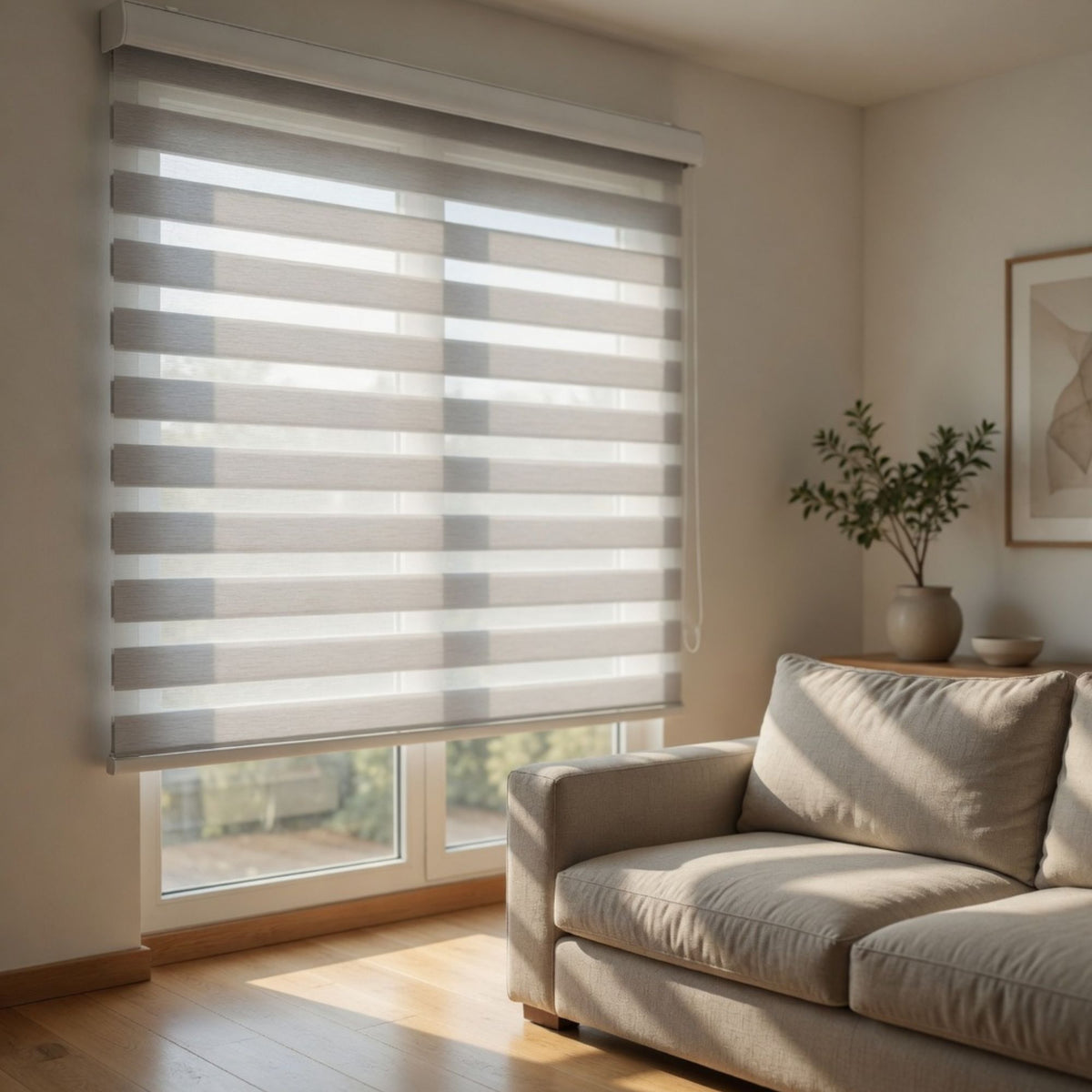 Cortina Roller Persiana Dúo Gris 180x220 CM