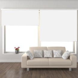 Cortina Roller Black Out Blanco 90x240 CM