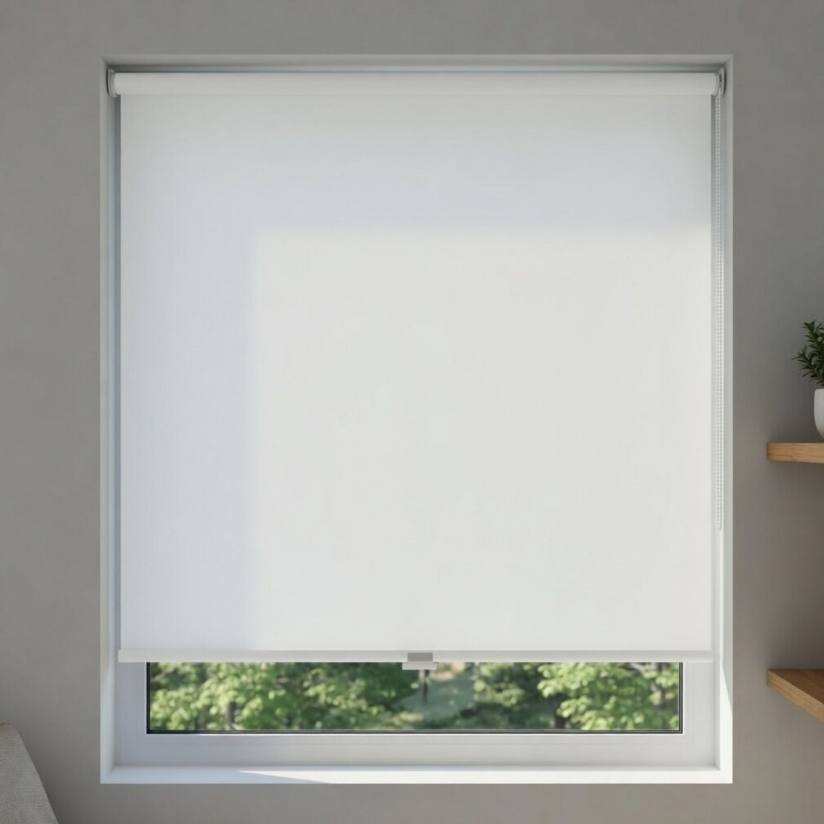 Cortina Roller Black Out Blanco 105x240 CM