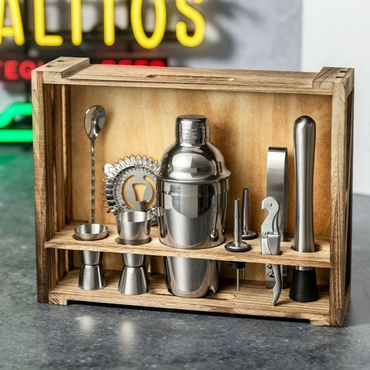 Set Coctel 10 Utensilios Deluxe Bespin