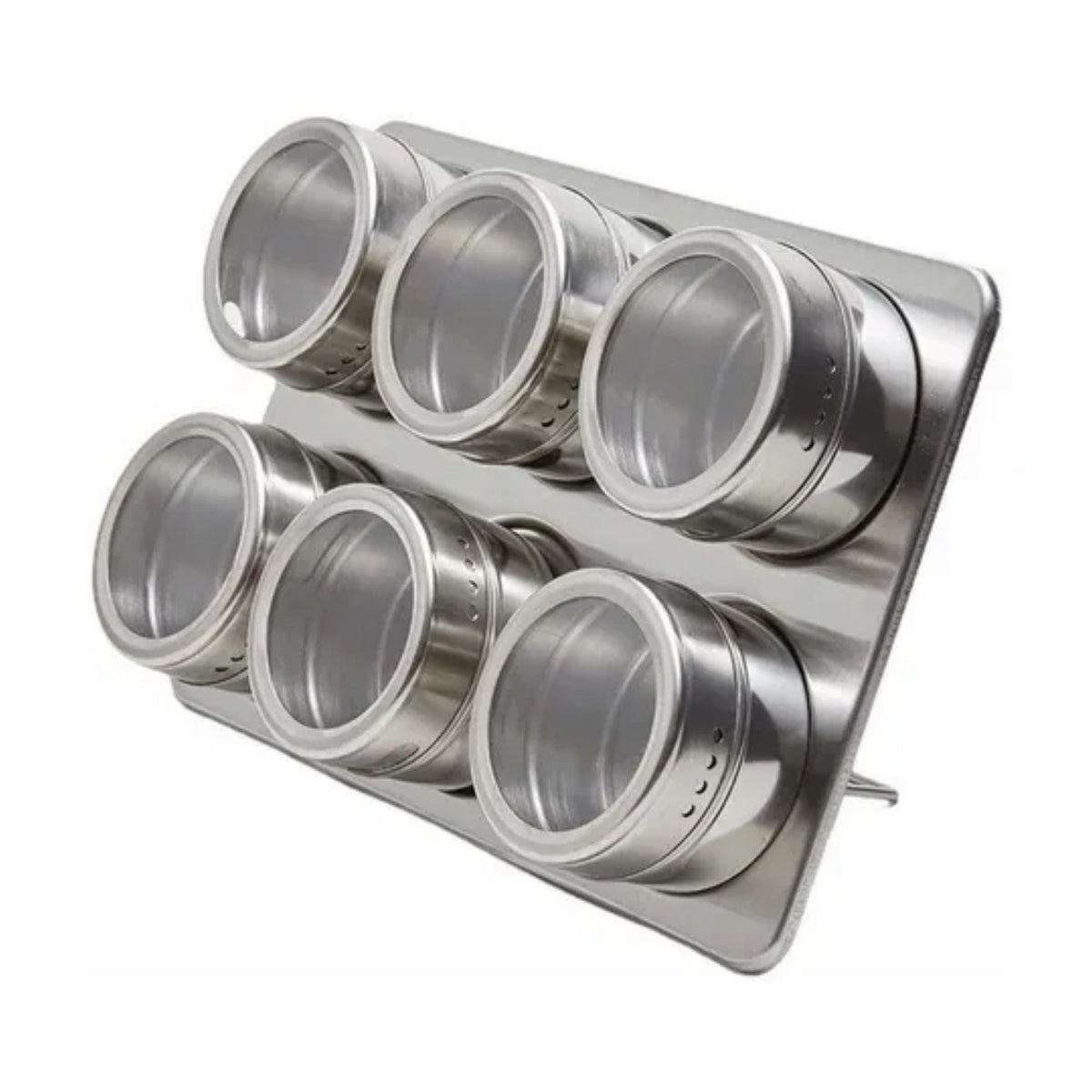 Set Condimentero Especiero Magnético 6 Frascos