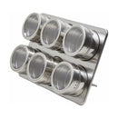 Set Condimentero Especiero Magnético 6 Frascos
