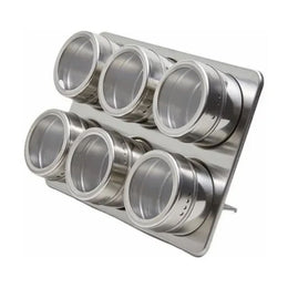 Set Condimentero Especiero Magnético 6 Frascos