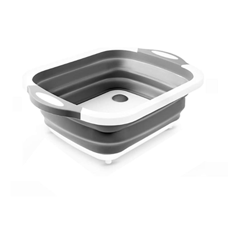 Tabla Cortar 3 En 1 Silicona Plegable Drenaje Cocina