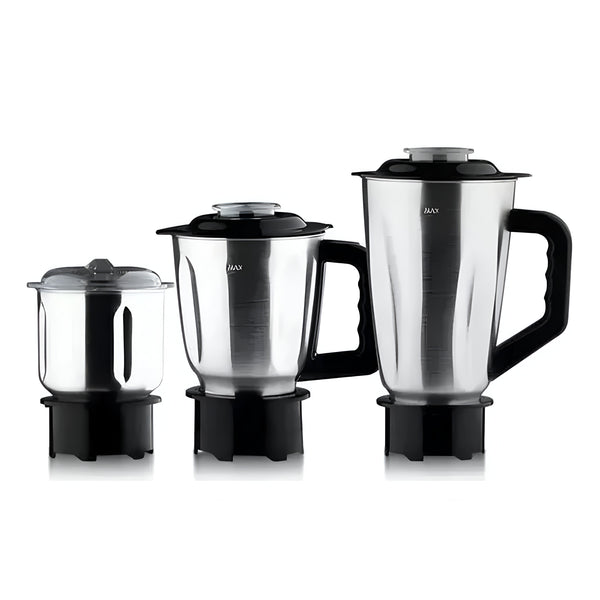 Licuadora 3 En 1 Vaso Metal 1,5 LT 350 W Potencia Negro