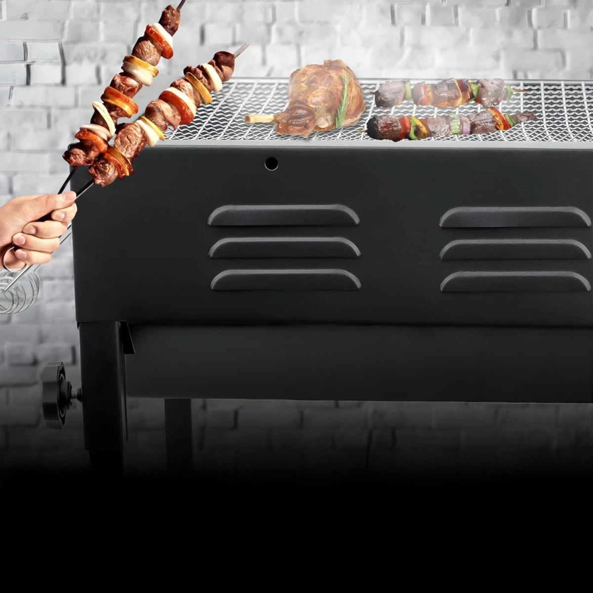 Parrilla Brasero Plegable Portátil Asado 48x48.5x30 CM
