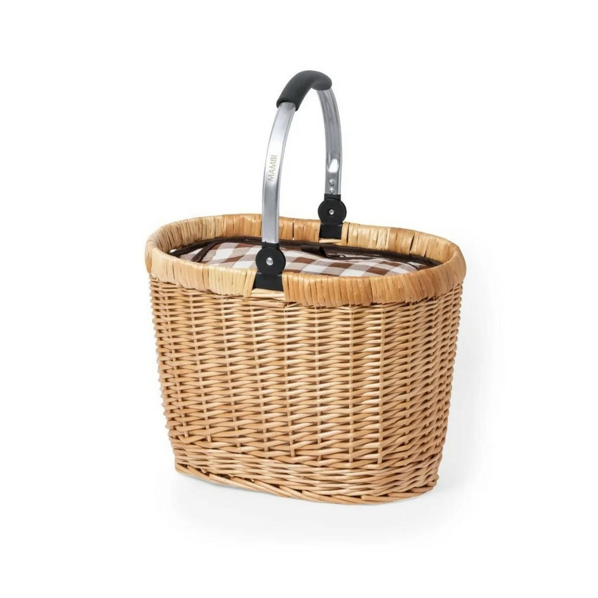 Cesta Canasto Cooler Mimbre Aluminio 41x31x27 CM Halbax