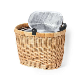 Cesta Canasto Cooler Mimbre Aluminio 41x31x27 CM Halbax