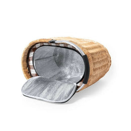 Cesta Canasto Cooler Mimbre Aluminio 41x31x27 CM Halbax