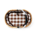 Cesta Canasto Cooler Mimbre Aluminio 41x31x27 CM Halbax