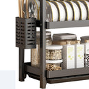 Rack Escurridor Platos 3 Niveles Acero Negro