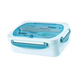 Tupper Contenedor Microondas Alimentos Servicio Celeste