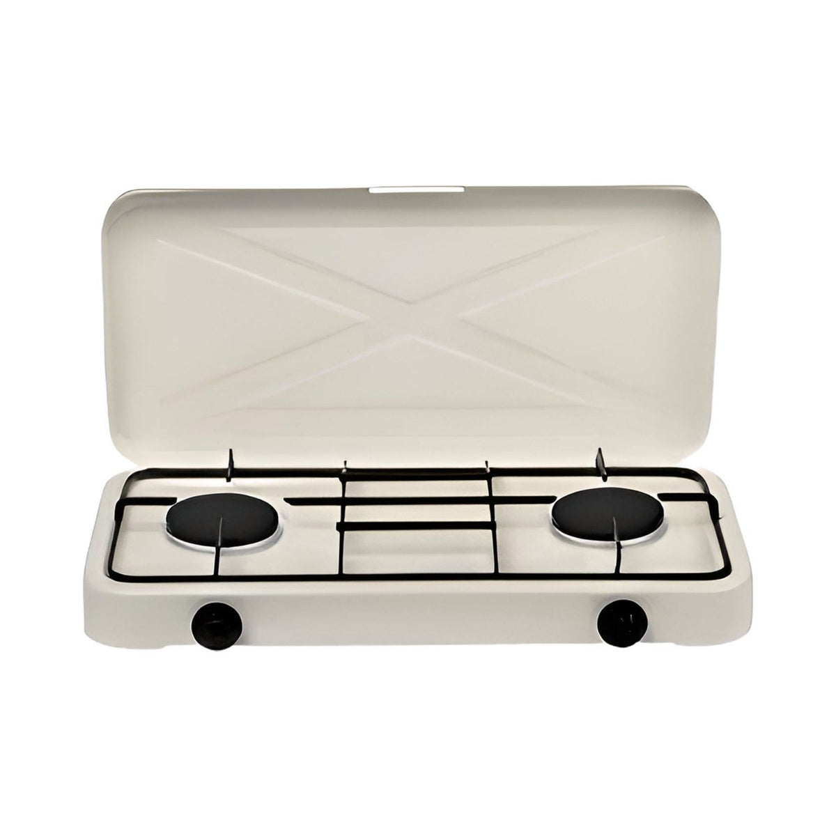 Cocinilla Encimera Gas 2 Quemadores Tapa