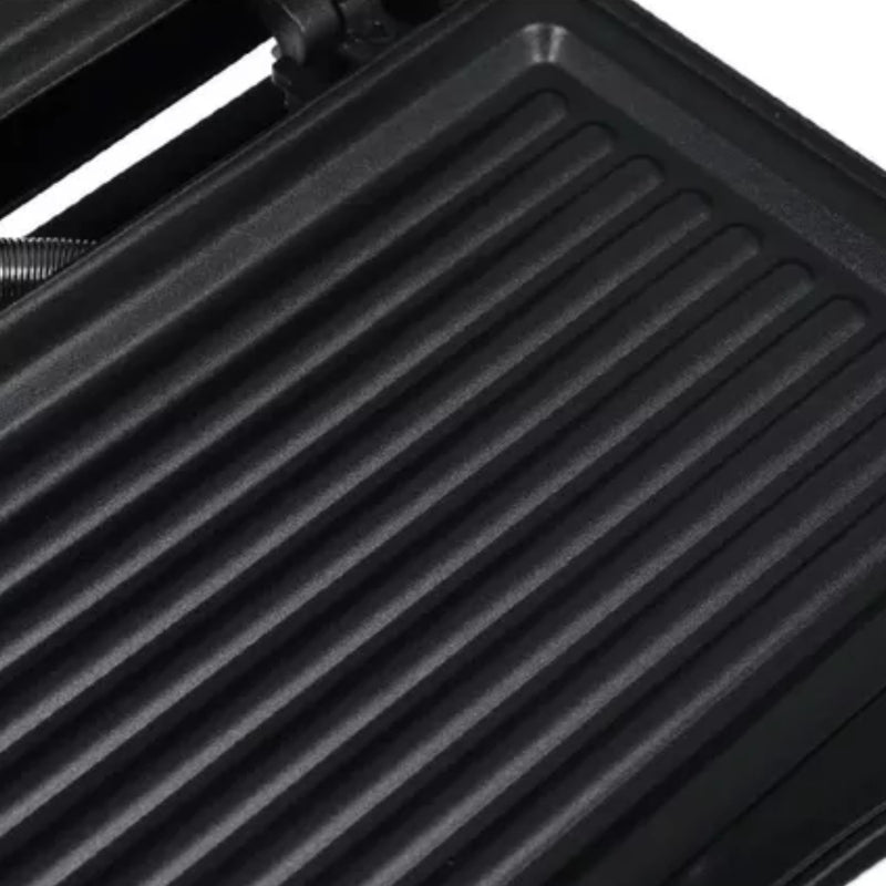 Plancha Sandwichera Grill Eléctrica Tostador Multiuso Negro