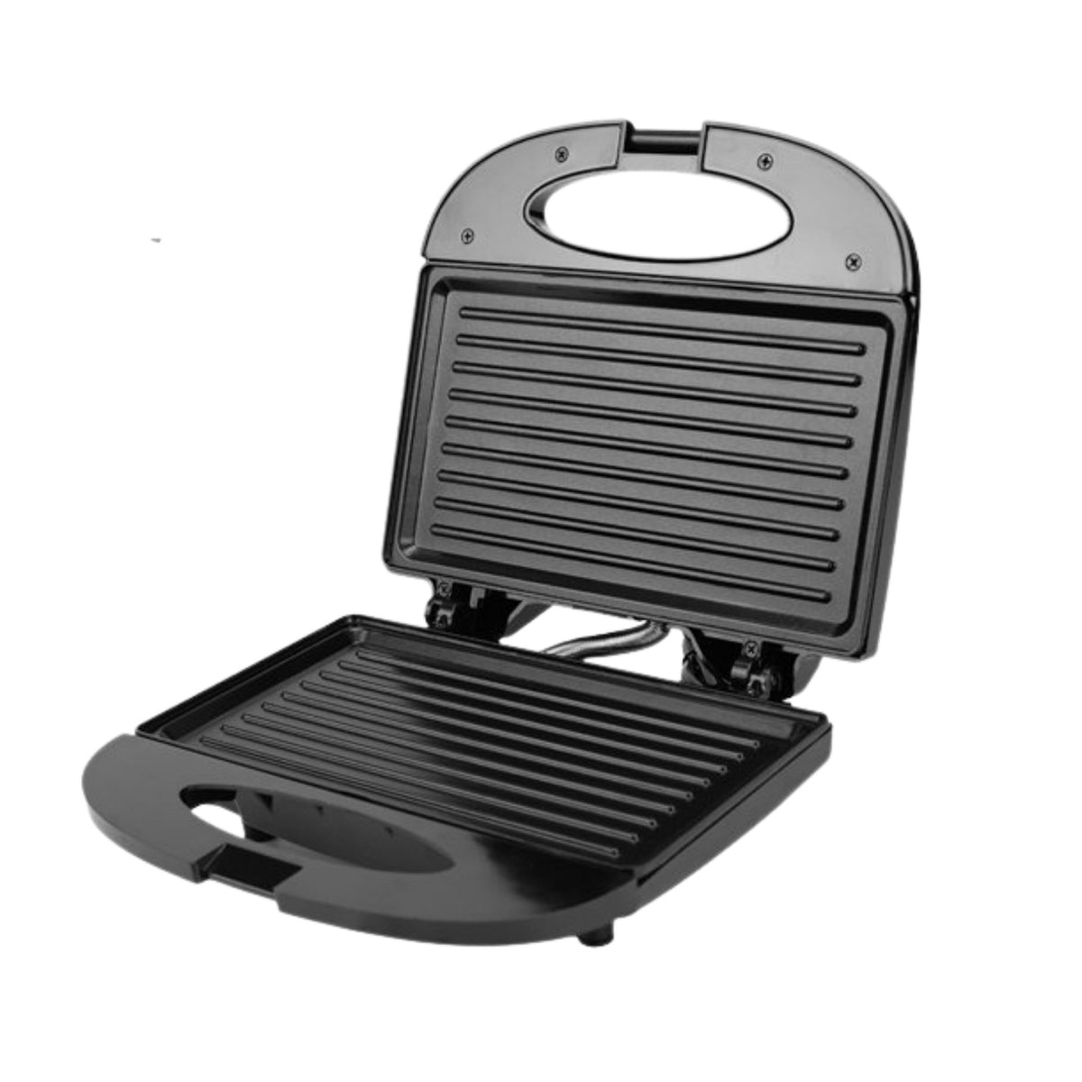 Plancha Sandwichera Grill Eléctrica Tostador Multiuso Negro