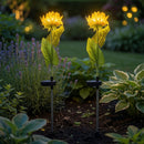 Flor Solar LED Maravilla 80 CM Luz Cálida