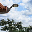 Foco Mini Solar Pared Mica Blanca Sensor Movimiento