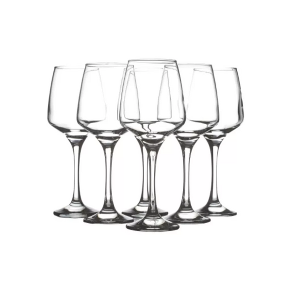 Set 6 Copas Vino Cóctel Vidrio 400 ML Cristal