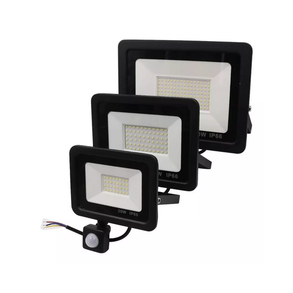 Foco Led Exterior Sensor Movimiento Luz Blanco Frío 220v 9x11x2.7 CM