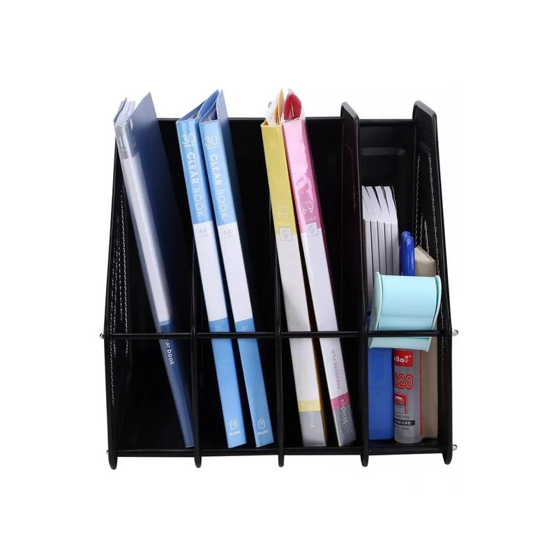 Organizador Libros Revistero Metal Escritorio 4 Niveles 315x320x295 CM