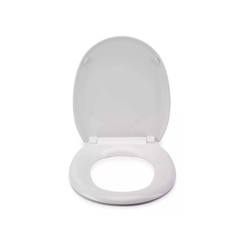 Tapa Baño WC Asiento Inodoro Redondo Universal 6x36x42 CM Blanco