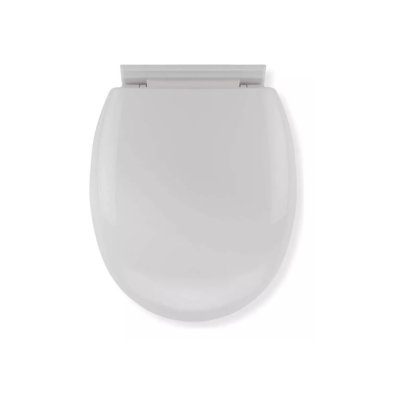 Tapa Baño WC Asiento Inodoro Redondo Universal 6x36x42 CM Blanco