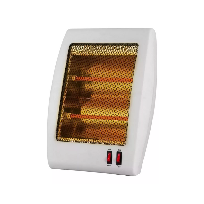 Calefactor Eléctrico 2 Niveles Hogar Oficina 800W Blanco