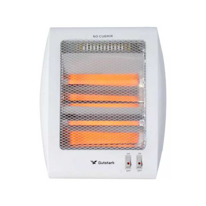 Calefactor Eléctrico 2 Niveles Hogar Oficina 800W Blanco