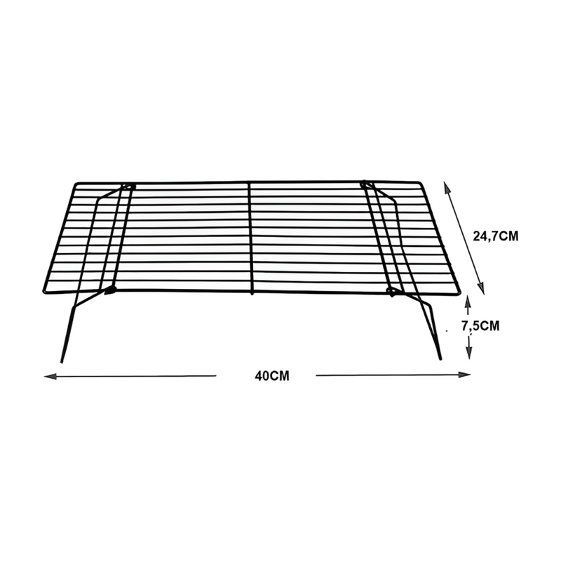 Rejillas 3 Niveles Galleta  Pan Alimentos Acero Inoxidable 40x24.7 CM