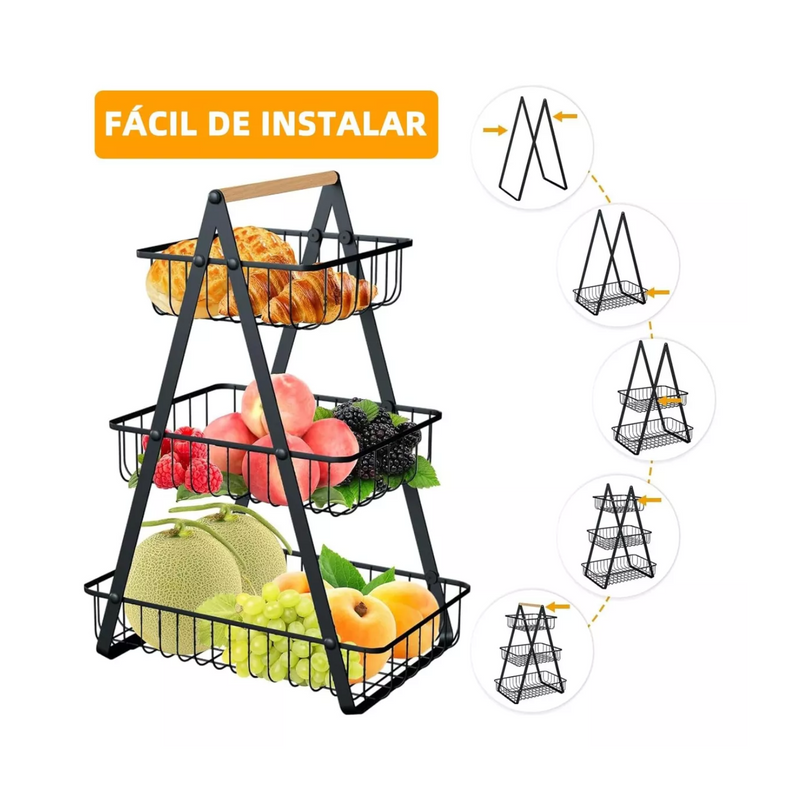 Estante Organizador Verduras Frutas Cocina Multiuso