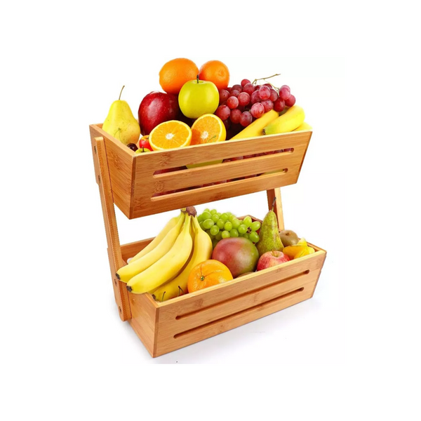 Frutero Verdulero Madera Organizador Rack Cocina