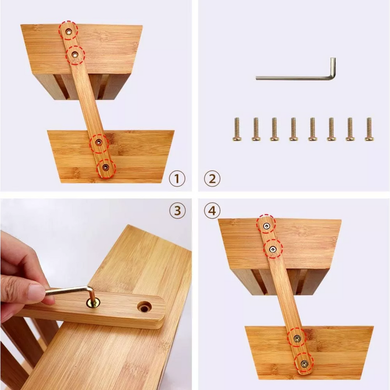 Frutero Verdulero Madera Organizador Rack Cocina