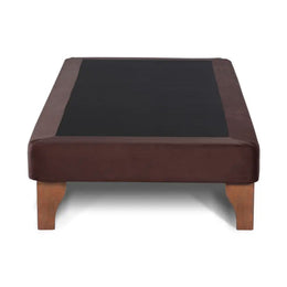 Base Elegante Cama Europea 1.5 Plaza 105x200 CM Chocolate Felpa